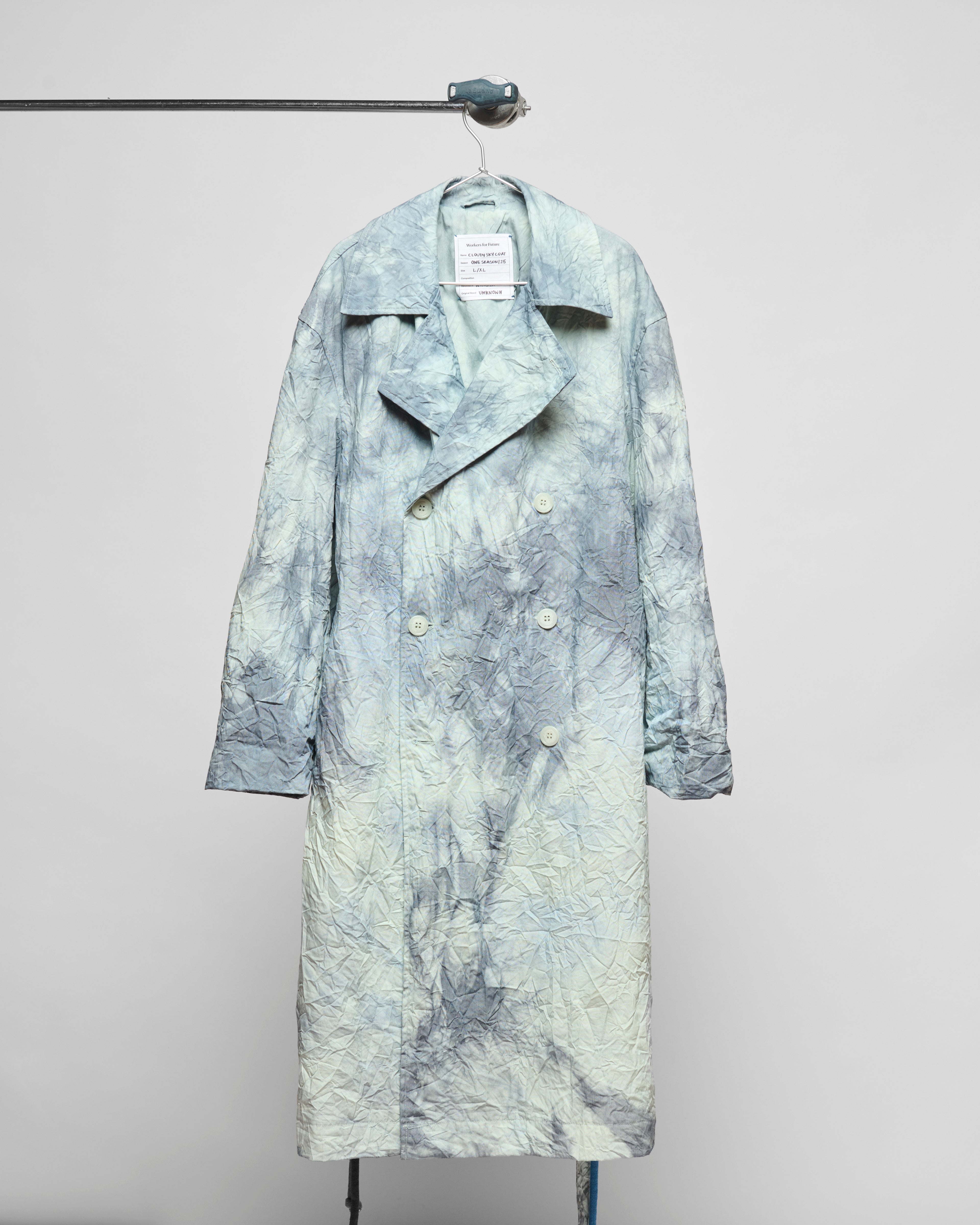 COAT WORKERS GREEN TIE DYE