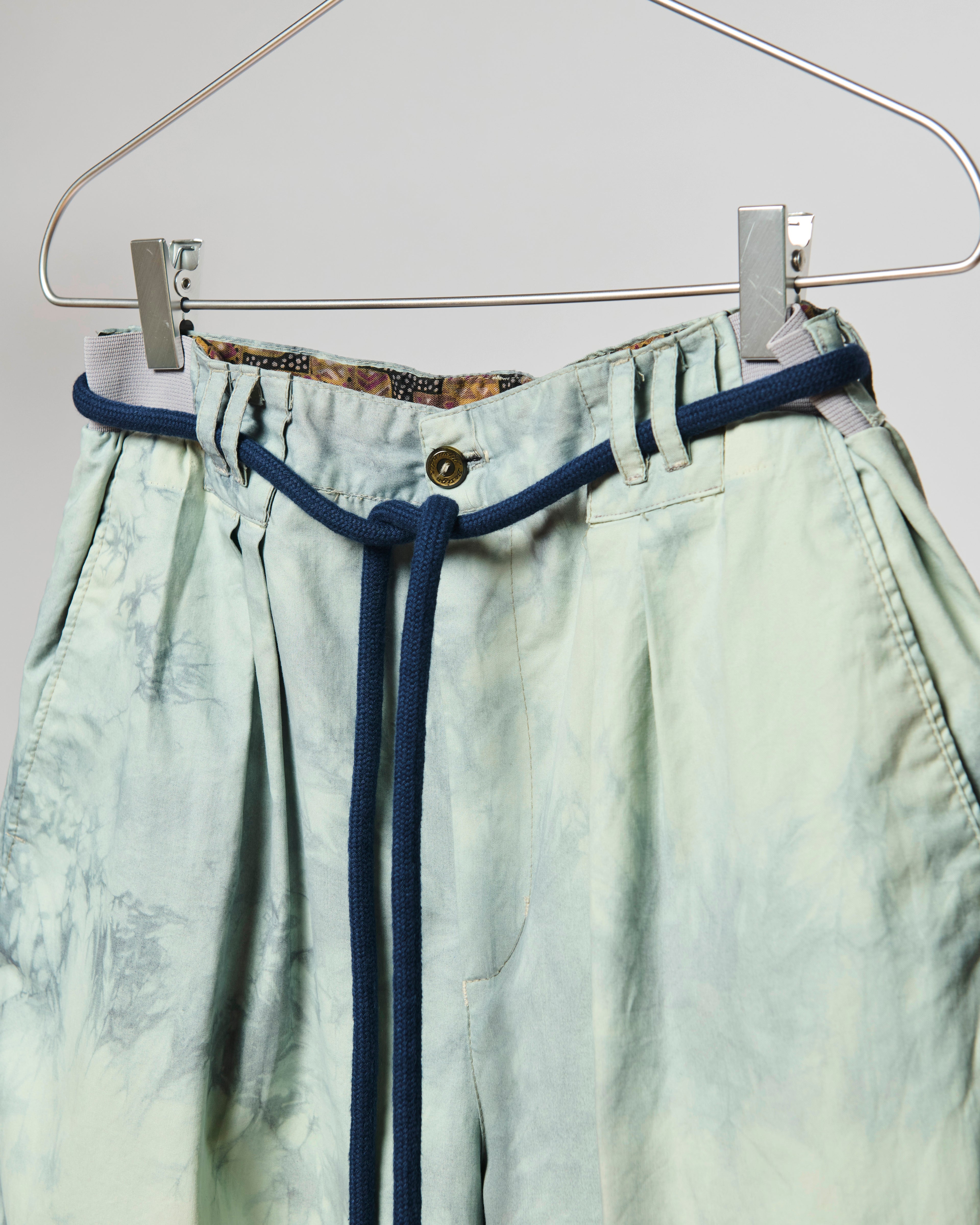 VINTAGE TROUSERS 2 GREEN TIE DYE