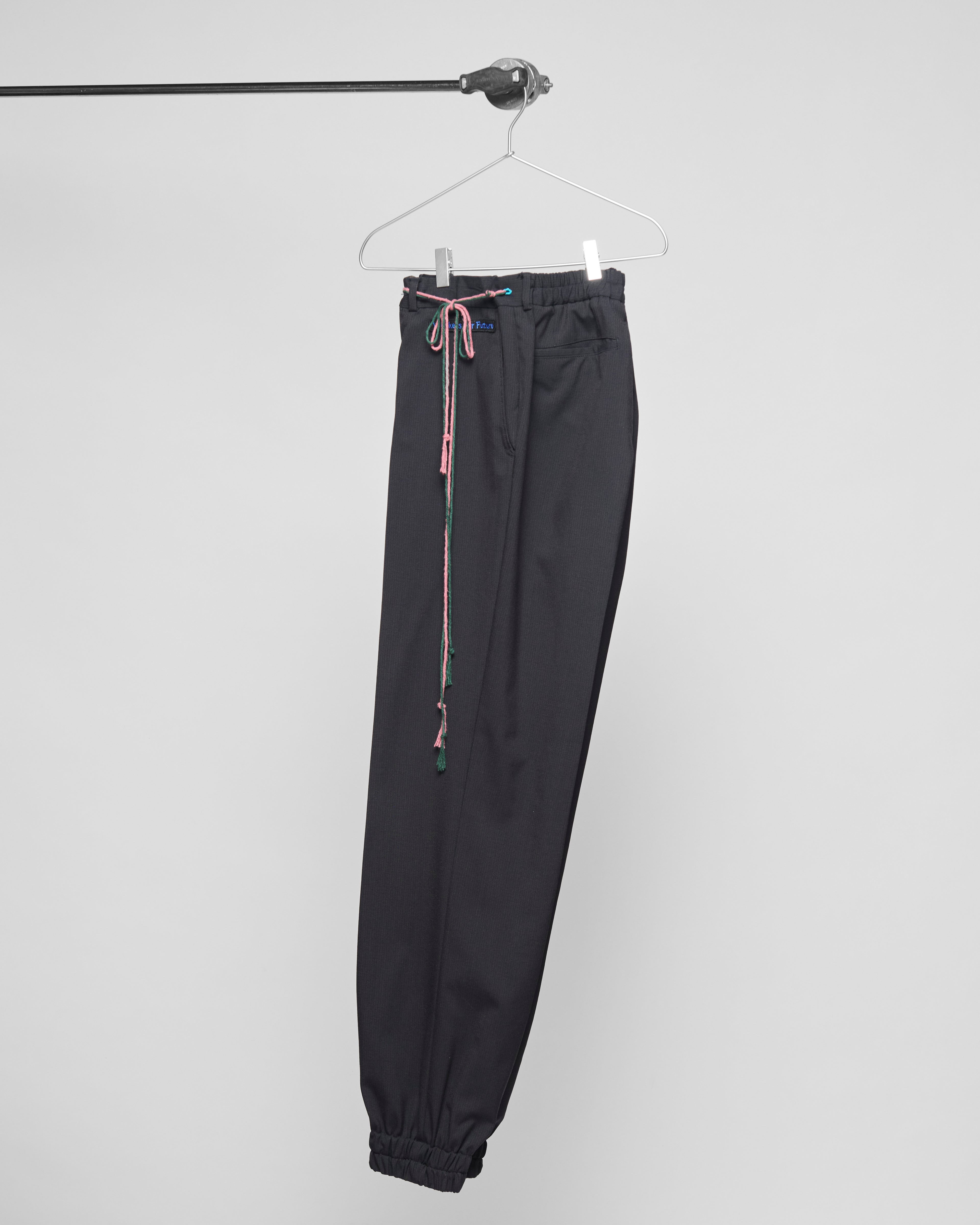 VINTAGE 8 NAVY BLUE HUGO WOOL TROUSERS