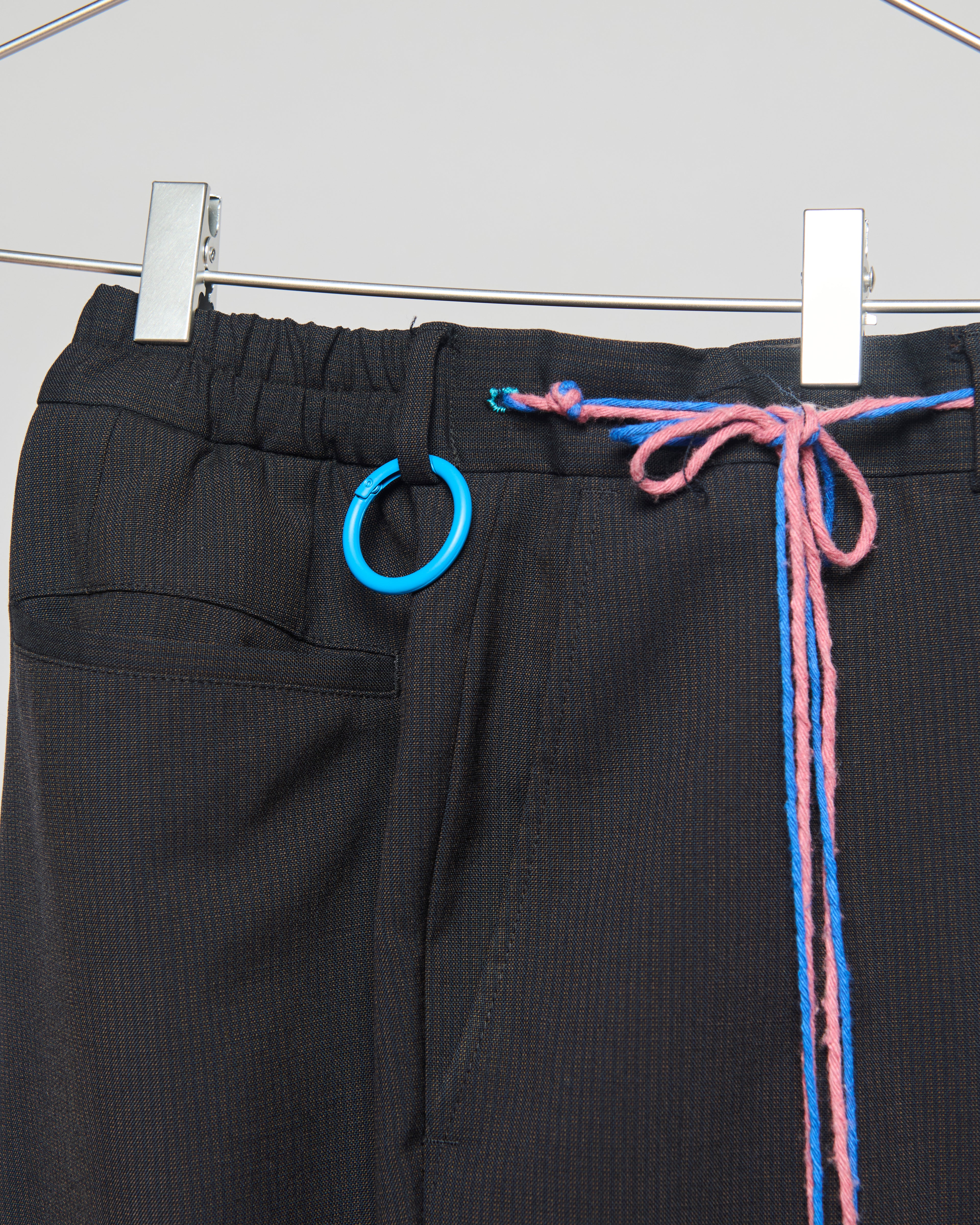 VINTAGE 8 NAVY BLUE HUGO WOOL TROUSERS