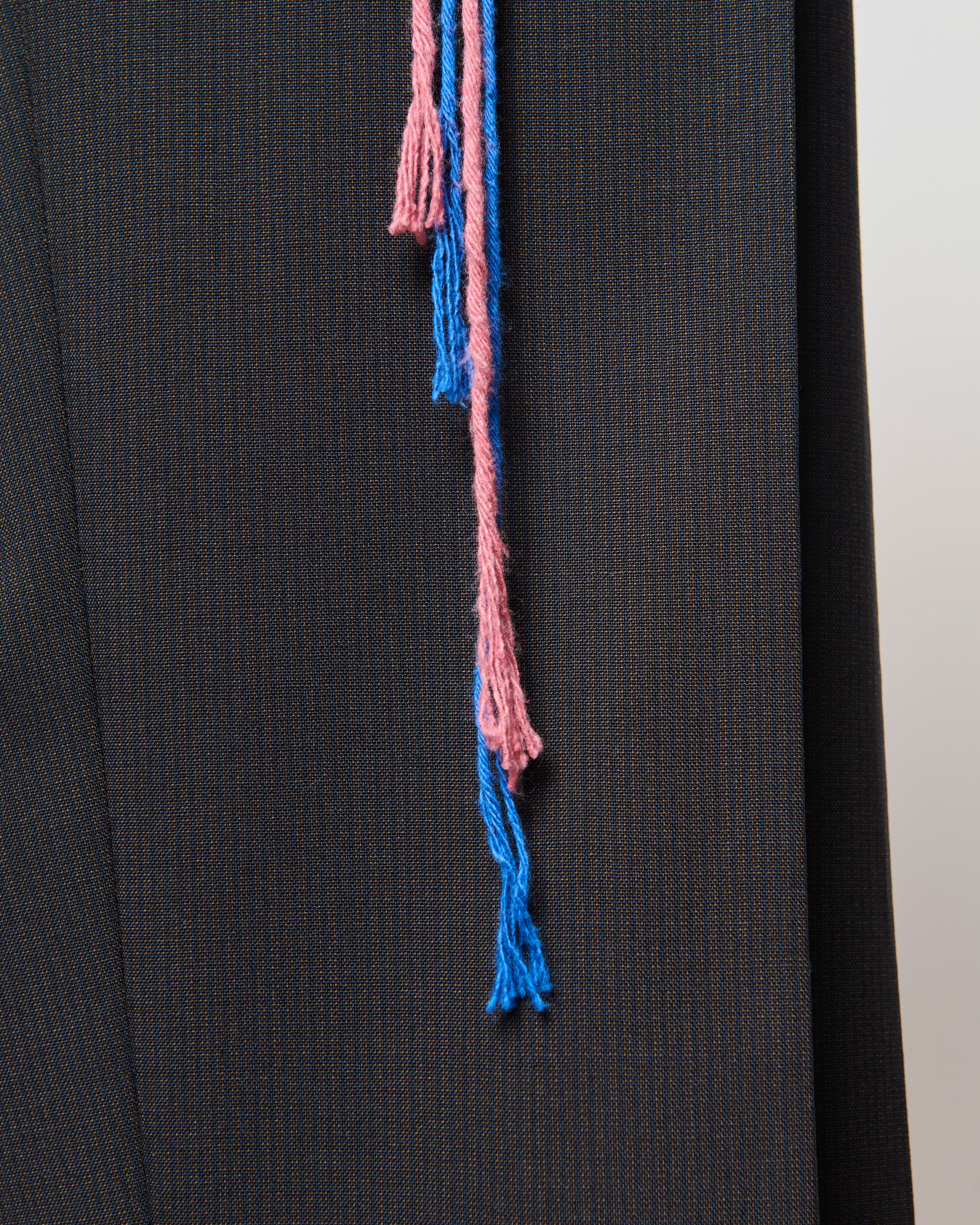 VINTAGE 8 NAVY BLUE HUGO WOOL TROUSERS