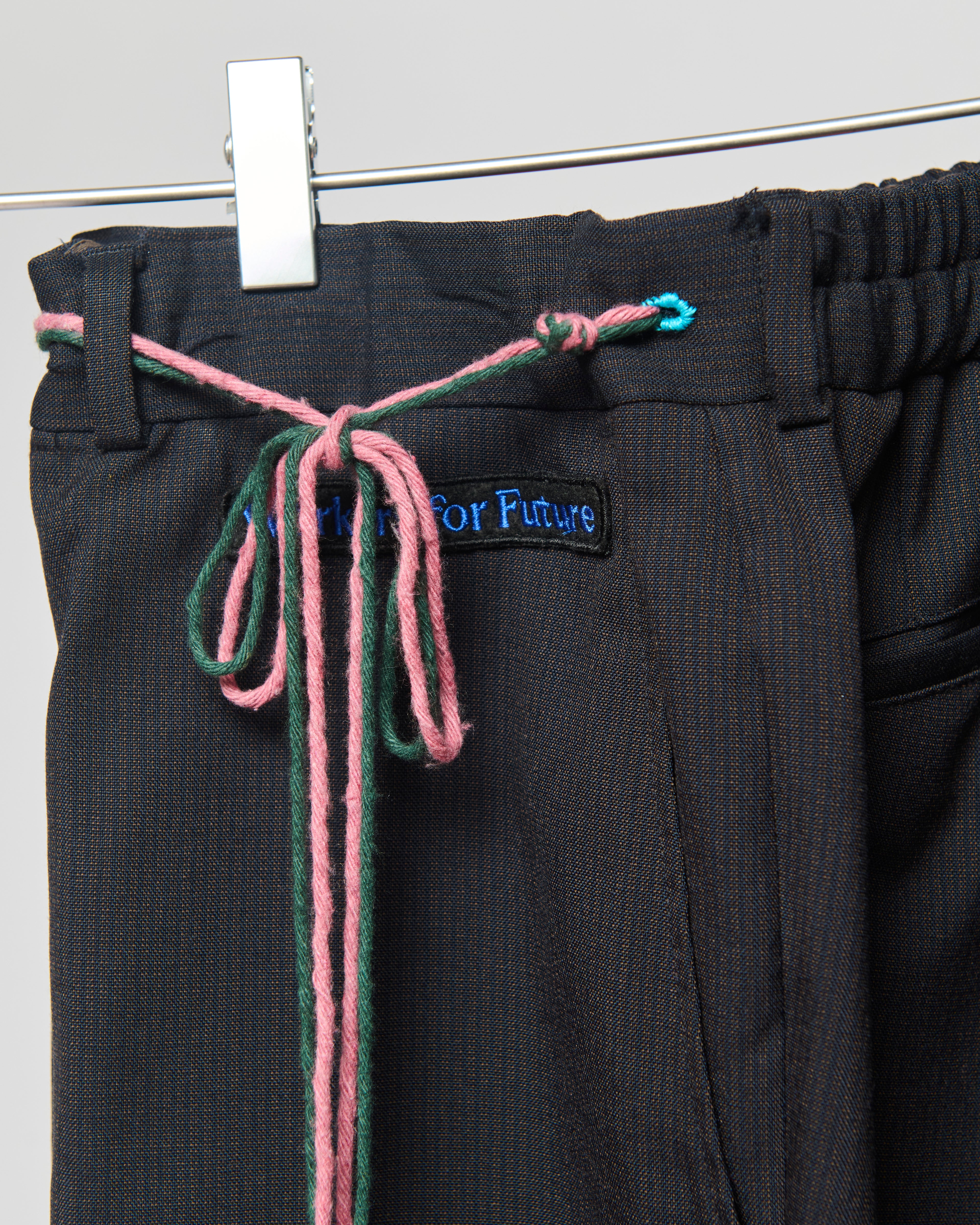 VINTAGE 8 NAVY BLUE HUGO WOOL TROUSERS